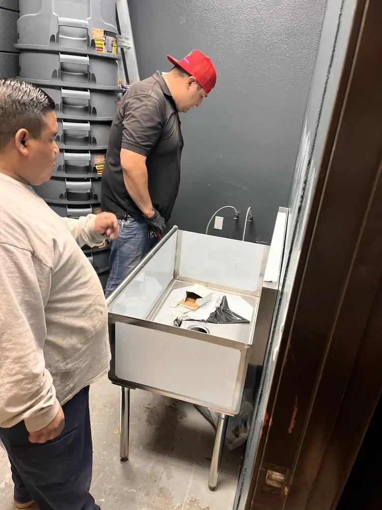 Commercial plumbing and sink installation in Windham