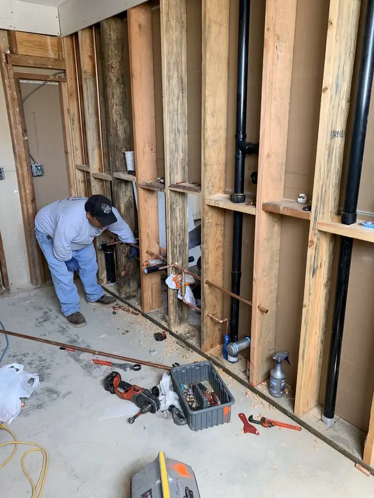 Commercial rough-in plumbing for Water Heater Replacement in Windham